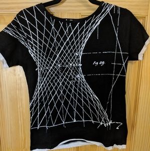 NWT: Gaudi black graphic tee from Barcelona